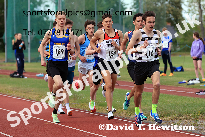 The 3000 metres, 2025 NEGP No 2, Monkton Stadium, Wednesday, May 28th. Photo: David T. Hewitson/Sports for All Pics